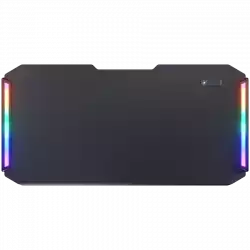 COUGAR DEIMUS 120 Gaming Desk, Dual-sided RGB Lighting Effects, Medium Density Fiberboard, 1220x605(mm), USB 3.0 x2, USB 3.0 Type-C x1, RGB button