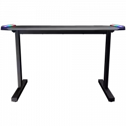 COUGAR DEIMUS 120 Gaming Desk, Dual-sided RGB Lighting Effects, Medium Density Fiberboard, 1220x605(mm), USB 3.0 x2, USB 3.0 Type-C x1, RGB button