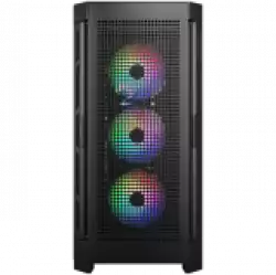 COUGAR DUOFACE PRO RGB Black, Mid Tower, 3x 120 ARGB Fans, RGB Button, Tempered Glass, Mini ITX / Micro ATX / ATX / CEB / E-ATX, USB 3.0 x 2, USB 2.0 x 1, Type C Gen 2, 4 Pole Headset Audio Jack
