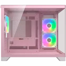 COUGAR FV150 Mini RGB PC Case, Mid tower, Pink                          
