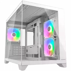 COUGAR FV150 Mini RGB PC Case, Mid tower, White