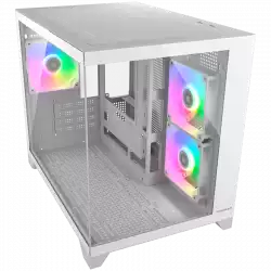 COUGAR FV150 Mini RGB PC Case, Mid tower, White