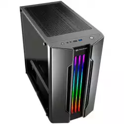 COUGAR Gemini M - Iron-gray, Mini ITX / Micro ATX Case, USB3.0x1, USB2.0 x 1, Mic x 1 / Audio x 1, RGB Control Button, 2X3.5