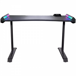 COUGAR Mars 120 Gaming Desk, USB 3.0 x 1/ USB 2.0 x 1/ 3.5mm Audio jack x 2/RGB button, 1250x810x740(mm), Ergonomic & Scratch Resistant Gaming Space, Carbon Fiber Texture, Multifunctional Design, Dual-sided ARGB, Welded Steel Frame, Maximum Stability