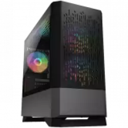 COUGAR MG140 Air RGB - Black, Mini Tower, Mini ITX / Micro ATX, USB 3.0 x 2, USB 2.0 x 1, Mic x 1 / Audio x 1, RGB Button, 3x 120mm ARGB fans pre-installed, Built-in LED controller, Patterned Air Vents, 205 x 410 x 420 (mm)