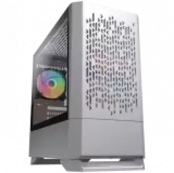 COUGAR MG140 Air RGB - White, Mini Tower, Mini ITX / Micro ATX, USB 3.0 x 2, USB 2.0 x 1, Mic x 1 / Audio x 1, RGB Button, 3x 120mm ARGB fans pre-installed, Built-in LED controller, Patterned Air Vents, 205 x 410 x 420 (mm)