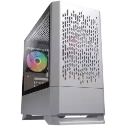 COUGAR MG140 Air RGB - White, Mini Tower, Mini ITX / Micro ATX, USB 3.0 x 2, USB 2.0 x 1, Mic x 1 / Audio x 1, RGB Button, 3x 120mm ARGB fans pre-installed, Built-in LED controller, Patterned Air Vents, 205 x 410 x 420 (mm)