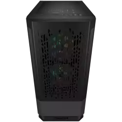 COUGAR MX430 Air RGB (Black), Mid Tower, Mini ITX / Micro ATX / ATX, USB 3.0 x 2, USB 2.0 x 1, Mic x 1 / Audio x 1, Reset Button, RGB Button, 3x ARGB fans pre-installed, Built-in LED controller, Patterned Air Vents Design, 217 x 467 x 371 (mm)