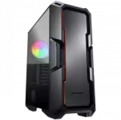 COUGAR MX440-A, Mid-Tower, Mini ITX/Micro ATX/ATX, 215x505x424(mm), Type C 3.1 x 1, USB 3.0 x 2, Mic x 1 / Audio x 1, Reset Button, 4mm Tempered Glass Left Panel, Brushed Metal Front Panel, 120mm ARGB Fan x 1 pre-installed, Maximum Number of Fans: 6