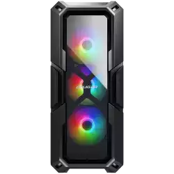 COUGAR MX440-G RGB, Mid-Tower, Mini ITX/Micro ATX/ATX, 215x505x424(mm), USB 3.0 x 2, USB 2.0 x 1, Mic x 1 / Audio x 1, RGB Button, 4mm Tempered Glass Front and Left Panel, 120mm ARGB Fans x 3 pre-installed, Maximum Number of Fans: 6