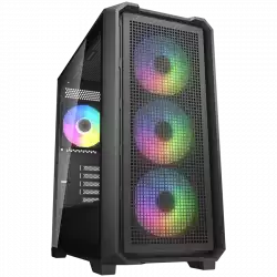 COUGAR MX600 Mini V2 RGB PC Case, Mini Tower, Black                          