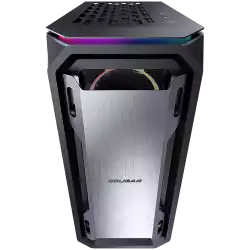 COUGAR MX670 RGB, Mid Tower, Mini ITX / Micro ATX / ATX / CEB / E-ATX, 220 x 492 x 465(mm), Type C 3.1 x 1, USB 3.0 x 2, Mic x 1 / Audio x 1, RGB Button, Built-in LED Controller, Brushed Aluminum, 3 ARGB Fans Pre-installed