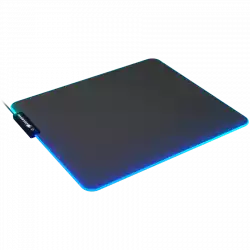 COUGAR Neon, RGB Gaming Mouse Pad, HD Texture Design, Stitched Lighting Border + 4mm Thickness, Wave-Shaped Anti-Slip Rubber Base, Cloth / Nature Rubber, 350 x 300 x 4 mm