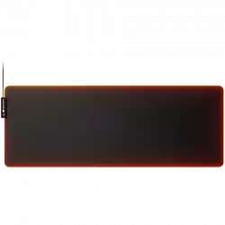 COUGAR Neon X, RGB Gaming Mouse Pad, HD Texture Design, Stitched Lighting Border + 4mm Thickness, Wave-Shaped Anti-Slip Rubber Base, Cloth / Nature Rubber, 800 x 300 x 4mm
