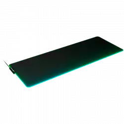 COUGAR Neon X, RGB Gaming Mouse Pad, HD Texture Design, Stitched Lighting Border + 4mm Thickness, Wave-Shaped Anti-Slip Rubber Base, Cloth / Nature Rubber, 800 x 300 x 4mm
