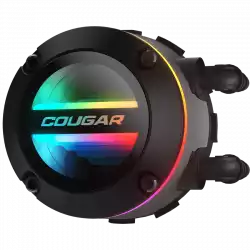 COUGAR Poseidon GT 240 AIO, 2x Cougar MHP 120mm 2000rpm PWM Fans, ARGB Lighting with Infinity Mirror, Rotatable Pump Head, ZrO₂ Pump Bearing, Intel LGA 115X/1366/1200/1700/2011/2066, AMD TR4/TRX4/AM5/AM4/FM2/FM1/AM3+/AM3/AM2+/AM2
