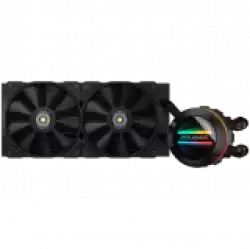COUGAR Poseidon GT 240 AIO, 2x Cougar MHP 120mm 2000rpm PWM Fans, ARGB Lighting with Infinity Mirror, Rotatable Pump Head, ZrO₂ Pump Bearing, Intel LGA 115X/1366/1200/1700/2011/2066, AMD TR4/TRX4/AM5/AM4/FM2/FM1/AM3+/AM3/AM2+/AM2