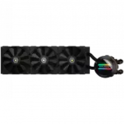 COUGAR Poseidon GT 360 AIO, 3x Cougar MHP 120mm 2000rpm PWM Fans, ARGB Lighting with Infinity Mirror, Rotatable Pump Head, ZrO₂ Pump Bearing, Intel LGA 115X/1366/1200/1700/2011/2066, AMD TR4/TRX4/AM5/AM4/FM2/FM1/AM3+/AM3/AM2+/AM2