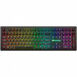 COUGAR PURI RGB Red Switches Mechanical Gaming Keyboard,N-key rollover(USB mode support),Key Backlight White LED,1000Hz/1ms Polling rate,Steel/Plastic,Magnetic Protective cover,1.8m Braided Cable Length,Detachable Cable