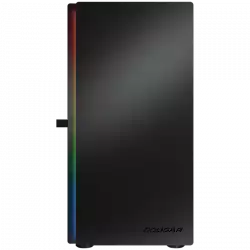 COUGAR Purity RGB (Black), Mini Tower, 1x 120 ARGB Fans, RGB Button, 3mm Tempered Glass, Mini ITX / Micro ATX, USB 3.0 x 2, USB 2.0 x 1, Mic x 1 / Audio x 1