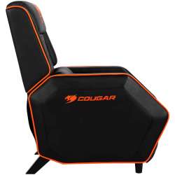 COUGAR Ranger - Orange, Gaming Sofa, Headrest & Lumbar Design, Breathable Premium PVC Leather, Diamond Check Pattern Design, Recliner system 95°~160°, Weight Capacity 160 kg, Product Weight 32.5kg