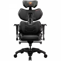 COUGAR TERMINATOR, Gaming Chair, Lumbar Support design, Ventilated Backrest design, Flexible PAFRP backrest, Hyper-Dura leatherette, Fully costumizable and adjustable design