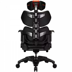 COUGAR TERMINATOR, Gaming Chair, Lumbar Support design, Ventilated Backrest design, Flexible PAFRP backrest, Hyper-Dura leatherette, Fully costumizable and adjustable design