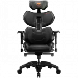 COUGAR TERMINATOR, Gaming Chair, Lumbar Support design, Ventilated Backrest design, Flexible PAFRP backrest, Hyper-Dura leatherette, Fully costumizable and adjustable design                          