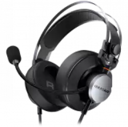 COUGAR VM410 Iron, 53mm Graphene Diaphragm Drivers, 9.7mm Noise Cancellation Microphone, Volume Control and Microphone Switch Control, 259g Ultra Lightweight Suspended Leatherlike Headband Design