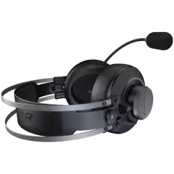 COUGAR VM410 Iron, 53mm Graphene Diaphragm Drivers, 9.7mm Noise Cancellation Microphone, Volume Control and Microphone Switch Control, 259g Ultra Lightweight Suspended Leatherlike Headband Design