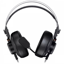 COUGAR VM410 Iron, 53mm Graphene Diaphragm Drivers, 9.7mm Noise Cancellation Microphone, Volume Control and Microphone Switch Control, 259g Ultra Lightweight Suspended Leatherlike Headband Design