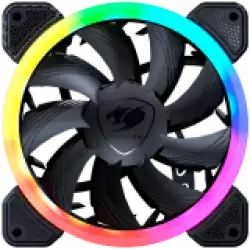COUGAR VORTEX ARGB VK120, Cooling Fan, Hydro-Dynamic Bearing, 48.98 CFM ± 10% air flow, 1.04 mmH20 ± 10% Static Pressure, Speed 600-1500RPM ± 200RPM, 120 x 120 x 25mm