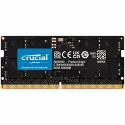 Crucial 32GB DDR5-5600 SODIMM CL46 (16Gbit) Tray                          