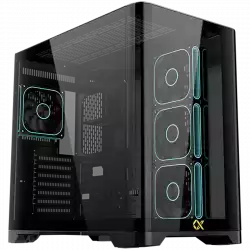 Crystal Storm V2 EN49392 (BK,EATX,U3+U2,Front Curved & Left TG,3PCS J22A PWM Reverse & 1PC J22A PWM,ARGB PCB)