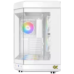 Xigmatek CUBI Arctic EN41983 White, E-ATX/ATX/M-ATX/MINI ITX, USB-C X 1,HD AUDIO, 3PCS TG, 6PCS Z20A Arctic & Galaxy II Fan Control Kit