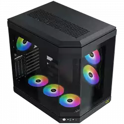 Xigmatek CUBI EN41938 Black , E-ATX/ATX/M-ATX/MINI ITX, USB 3.0 X 1, USB-C X 1,HD AUDIO, 3PCS TG, 6PCS Z20A & Galaxy II Fan Control Kit
