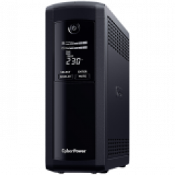 CyberPower UPS AVR, 1600VA/960W, Line-Interactive, LCD display, 4x Schuko, Runtime at 480W ( min ):11, Surge and Spike protection; VP1600ELCD