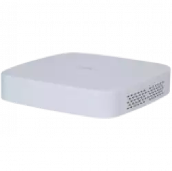 Dahua 8-channel 1U NVR, Up to 12Mp, H.265+/H.265, Max 80 Mbps incoming bandwidth, 1xVGA, 1xHDMI, 1xSATA up to 16TB, 2xUSB 2.0, 1xAudio two way talk, DC12V/1.5A, 3W, Without HDD.