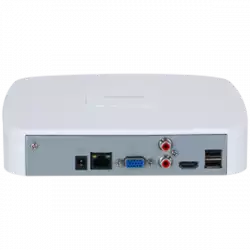 Dahua 8-channel 1U NVR, Up to 12Mp, H.265+/H.265, Max 80 Mbps incoming bandwidth, 1xVGA, 1xHDMI, 1xSATA up to 16TB, 2xUSB 2.0, 1xAudio two way talk, DC12V/1.5A, 3W, Without HDD.                          