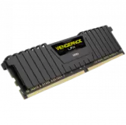 DDR4, 3200MHz 8GB 1x8GB DIMM, Unbuffered, 16-18-18-36, SPD base 2666, XMP 2.0, Vengeance LPX Black Heatspreader, Black PCB, 1.35V, for Ryzen/AM4