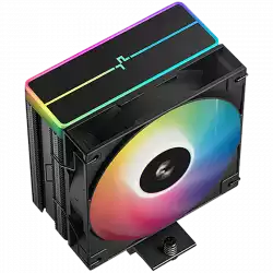DeepCool AG400 BK ARGB V2, CPU Air Cooler, 1x120mm ARGB PWM Fan, ARGB Top Cover, TDP 220W, 4 Heatpipes, Black, LGA1851/1700/1200/115x, AMD AM5/AM4, 125x92x154 mm(LxWxH), 2Y, R-AG400-BKAMMN-GJD