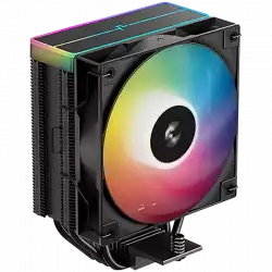 DeepCool AG400 BK ARGB V2, CPU Air Cooler, 1x120mm ARGB PWM Fan, ARGB Top Cover, TDP 220W, 4 Heatpipes, Black, LGA1851/1700/1200/115x, AMD AM5/AM4, 125x92x154 mm(LxWxH), 2Y, R-AG400-BKAMMN-GJD
