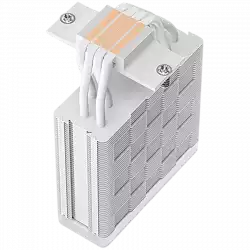 DeepCool AG400 WH ARGB V2, CPU Air Cooler, 1x120mm ARGB PWM Fan, ARGB Top Cover, TDP 220W, 4 Heatpipes, White, LGA1851/1700/1200/115x, AMD AM5/AM4, 125x92x154 mm(LxWxH), 2Y, R-AG400-WHAMMN-GJD