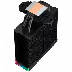 DeepCool AK400 DIGITAL PRO, CPU Air Cooler, 1x120mm FT12 SE PWM Fan, Digital Display, ARGB, Core Touch Technology 2.0, 4 Heatpipes, LGA1851/1700/1200/115x, AMD AM5/AM4, 126x97x159 mm(LxWxH), 3Y, R-AK400-BKAPMN-G