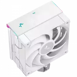 DeepCool AK400 DIGITAL PRO WH, CPU Air Cooler, 1x120mm FT12 SE PWM Fan, Digital Display, ARGB, Core Touch Technology 2.0, 4 Heatpipes, White, LGA1851/1700/1200/115x, AMD AM5/AM4, 126x97x159 mm(LxWxH), 3Y, R-AK400-WHAPMN-G