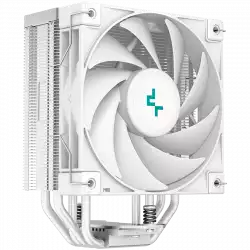 DeepCool AK400 WH, CPU Air Cooler, 1x120mm PWM Fan, TDP 220W, 4 Heatpipes, White, LGA1700/1200/115x, AMD AM5/AM4, 127x97x155 mm(LxWxH), 3Y, R-AK400-WHNNMN-G-1