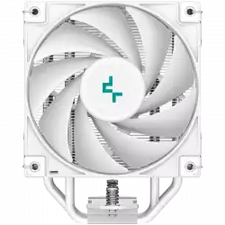 DeepCool AK400 WH, CPU Air Cooler, 1x120mm PWM Fan, TDP 220W, 4 Heatpipes, White, LGA1700/1200/115x, AMD AM5/AM4, 127x97x155 mm(LxWxH), 3Y, R-AK400-WHNNMN-G-1
