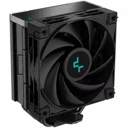 DeepCool AK400 Zero Dark, CPU Air Cooler, 1x120mm PWM Fan, TDP 220W, 4 Heatpipes, LGA1851/1700/1200/115x, AMD AM5/AM4, 127x97x155 mm(LxWxH), R-AK400-BKNNMN-G-2, 3Y