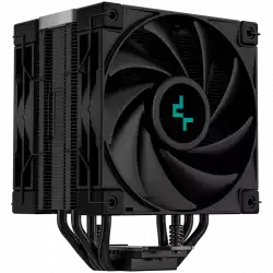 DeepCool AK400 ZERO DARK PLUS, CPU Air Cooler, 2x120mm FDB PWM Fan, Core Touch Technology 2.0, 4 Heatpipes, LGA1851/1700/1200/115x, AMD AM5/AM4, 127x123x155 mm(LxWxH), 3Y, R-AK400-BKNNMD-G-1