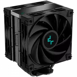 DeepCool AK400 ZERO DARK PLUS, CPU Air Cooler, 2x120mm FDB PWM Fan, Core Touch Technology 2.0, 4 Heatpipes, LGA1851/1700/1200/115x, AMD AM5/AM4, 127x123x155 mm(LxWxH), 3Y, R-AK400-BKNNMD-G-1